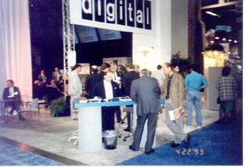 The Digital desk with theatre in background